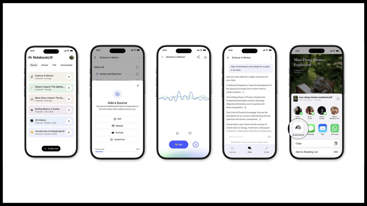 Google запускає мобільний додаток NotebookLM для Android та iOS