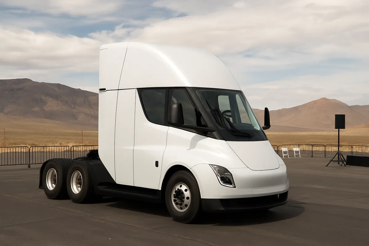 Електрична вантажівка Tesla Semi стала темою заходу в Неваді
