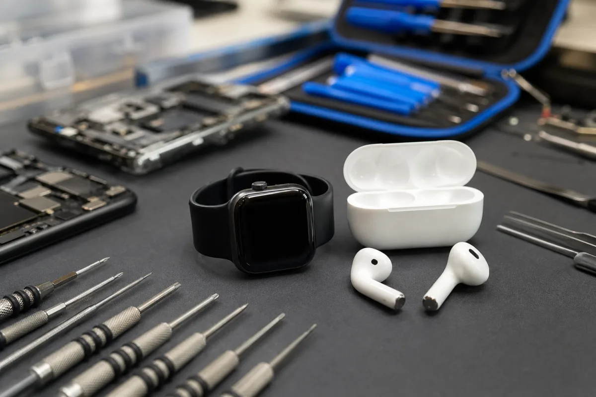 iFixit оцінив ремонтопридатність нових Apple Watch у 4 бали, AirPods 5 — у 2
