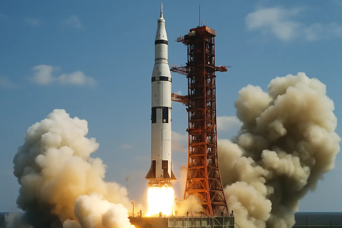 Apollo 7 11 жовтня 1968 року став першим пілотованим польотом програми