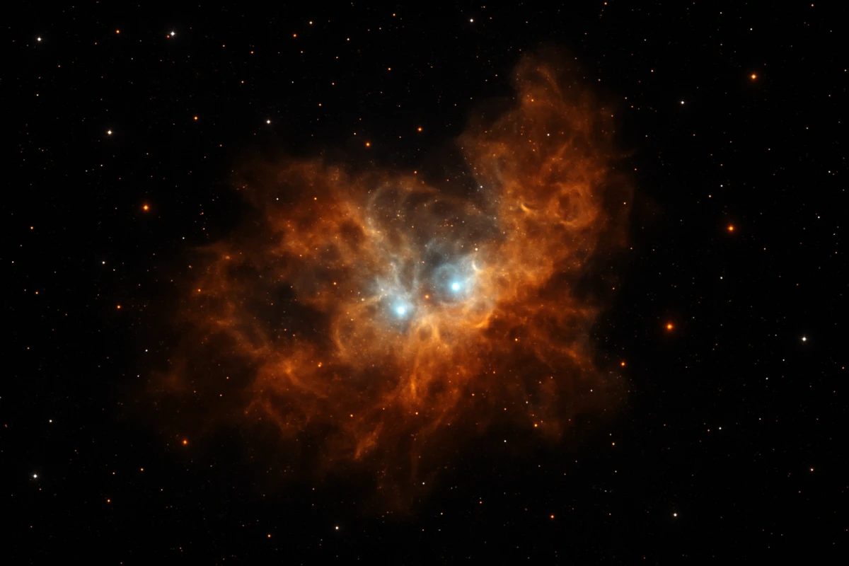 Телескоп Вебба показав туманність NGC 7129 із молодими зорями