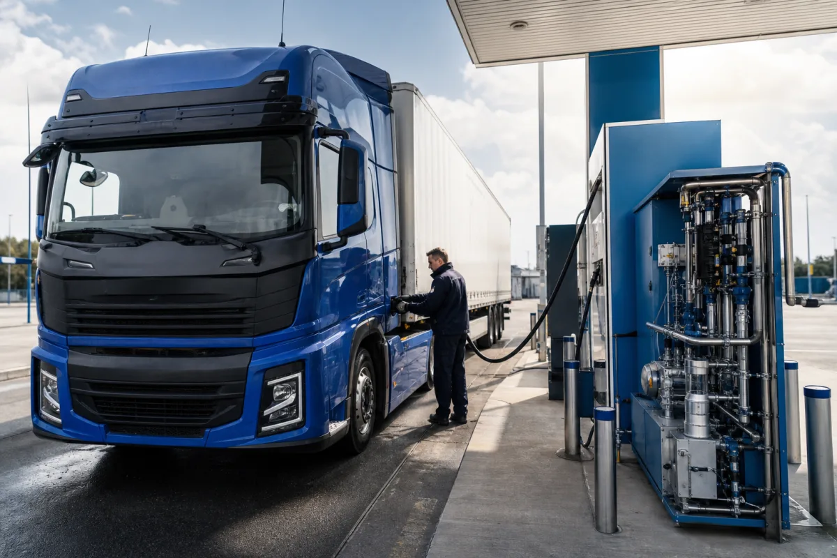 LNK Energies розробляє переобладнання дизельних вантажівок на водень