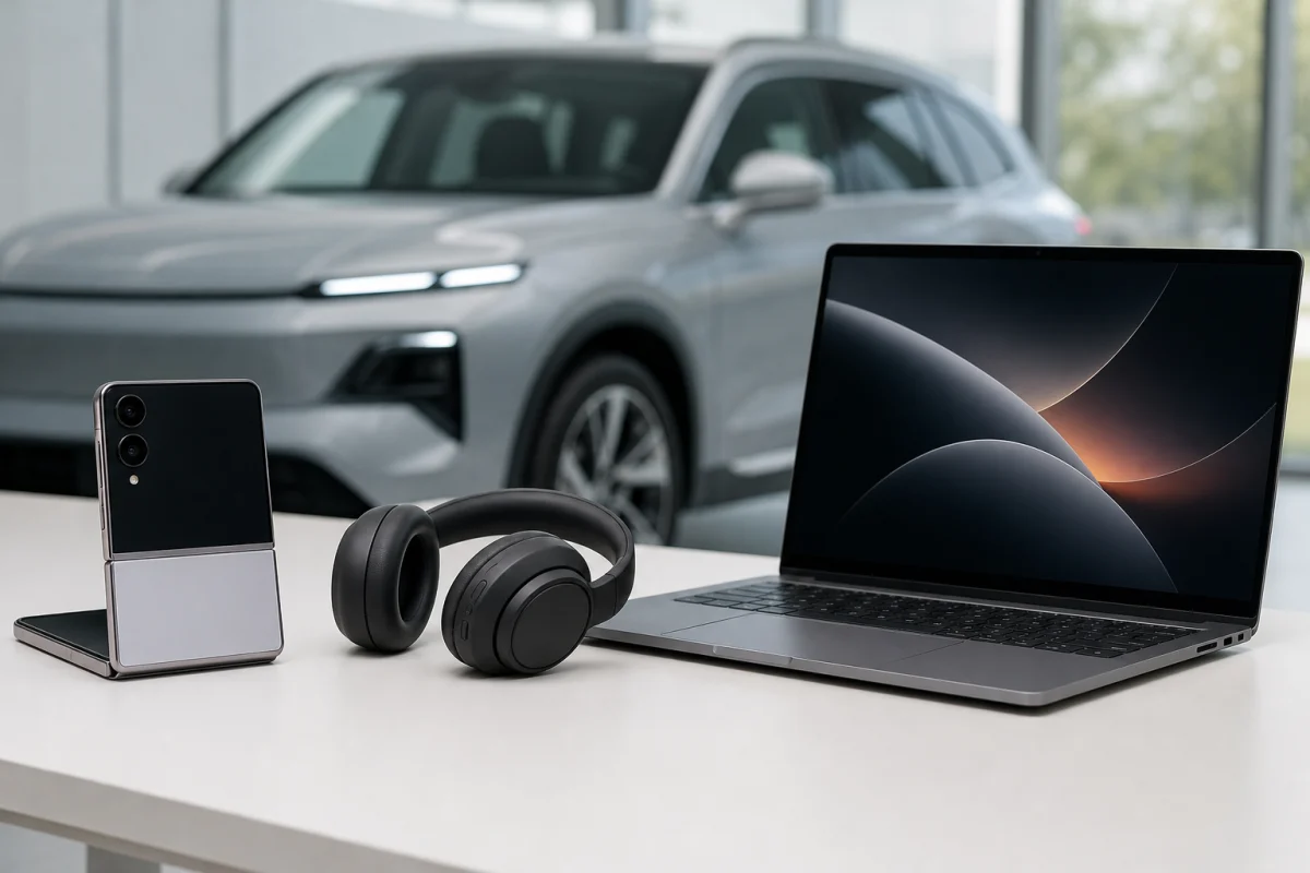 Огляди iPhone Duo, Rivian R2 та нових пристроїв для роботи й аудіо