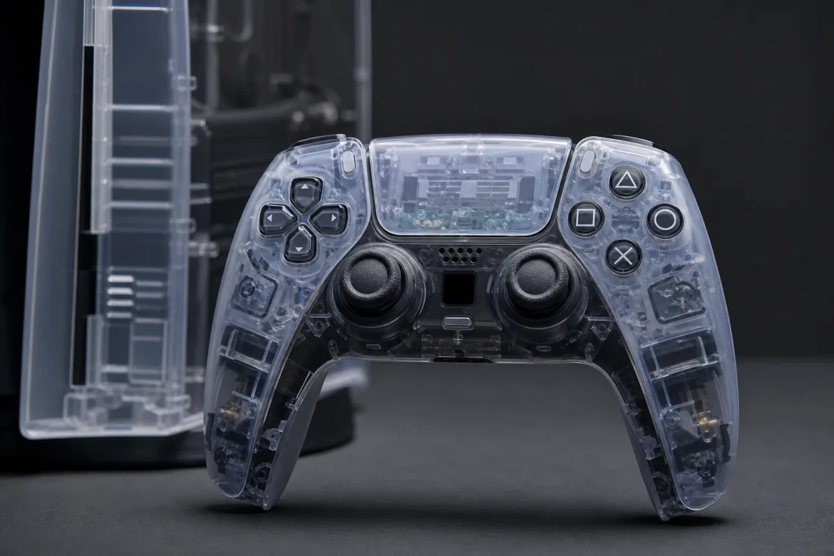Sony представила прозорі контролери та панелі для PlayStation 5